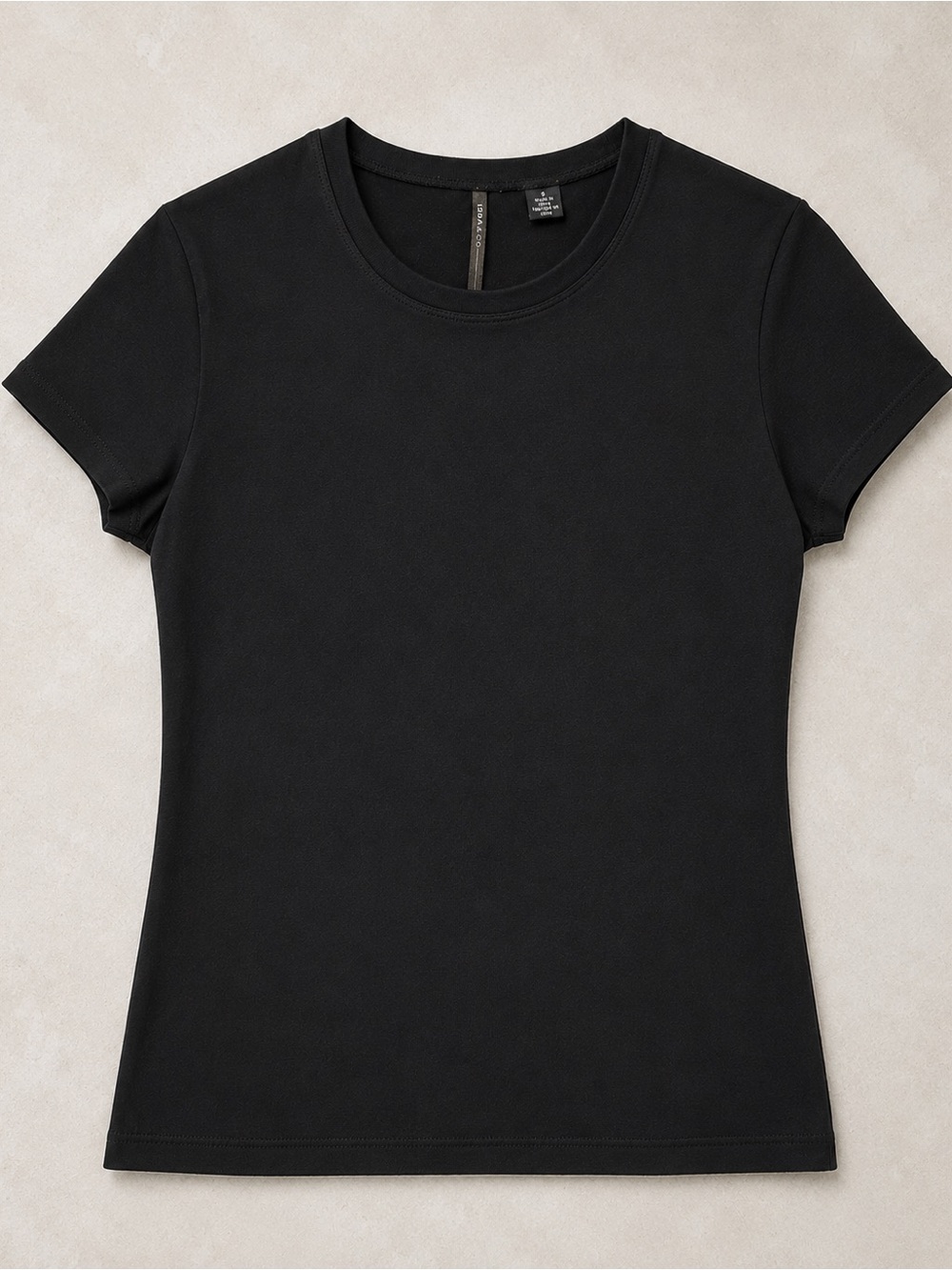 ISDA & Co Black Short Sleeve Crewneck Top Size Small